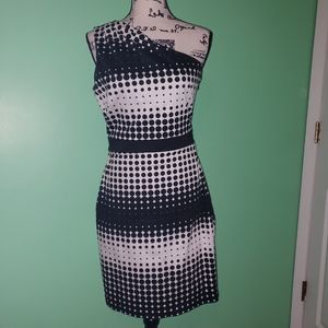 Badgley Mischka Belle One Shoulder Dress size 8